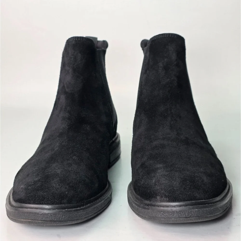 Clarks Clarkdale Men's Boots Size 10 Black Suede Chelsea Ankle Pull On Shoes‎